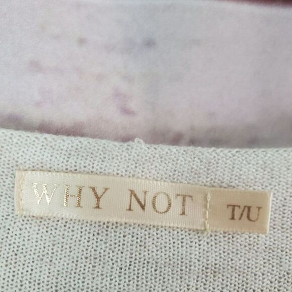 Why Not Cashmere Blend Star Sweater Ties at bottom  T/U One Size Fits All - Picture 5 of 7